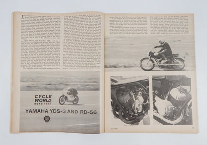 CYCLE WORD MAGAZINE JULY 1964 ROAD TEST YAMAHA YDS-3/RD-56 MONTESA 250 DIABLO - MotoRaider