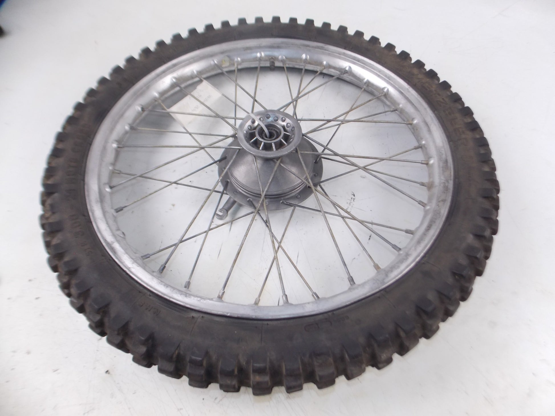 21" FRONT WHEEL TIRE RIM HUB SPOKES BRAKE PLATE BETA CAGIVA APRILIA GILERA TM - MotoRaider