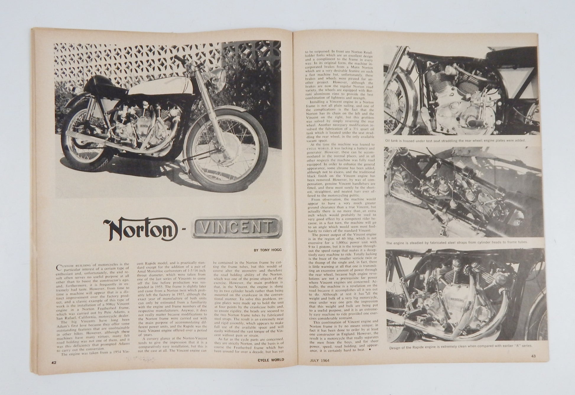 CYCLE WORD MAGAZINE JULY 1964 ROAD TEST YAMAHA YDS-3/RD-56 MONTESA 250 DIABLO - MotoRaider