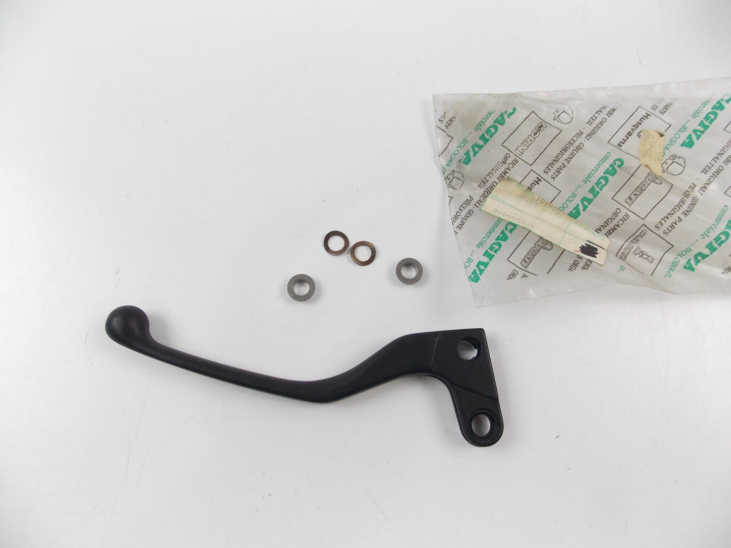 NOS OEM CAGIVA 1987-1988-1989 BLUES 125 FRECCIA 125 CLUTCH LEVER BLACK 800055329 - MotoRaider