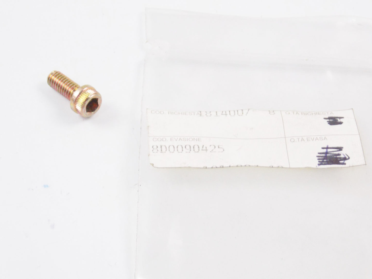 NOS OEM CAGIVA 2000 MITO EV 6 MARCE 125 STEERING DAMPER SCREW M6x14 8D0090425 - MotoRaider