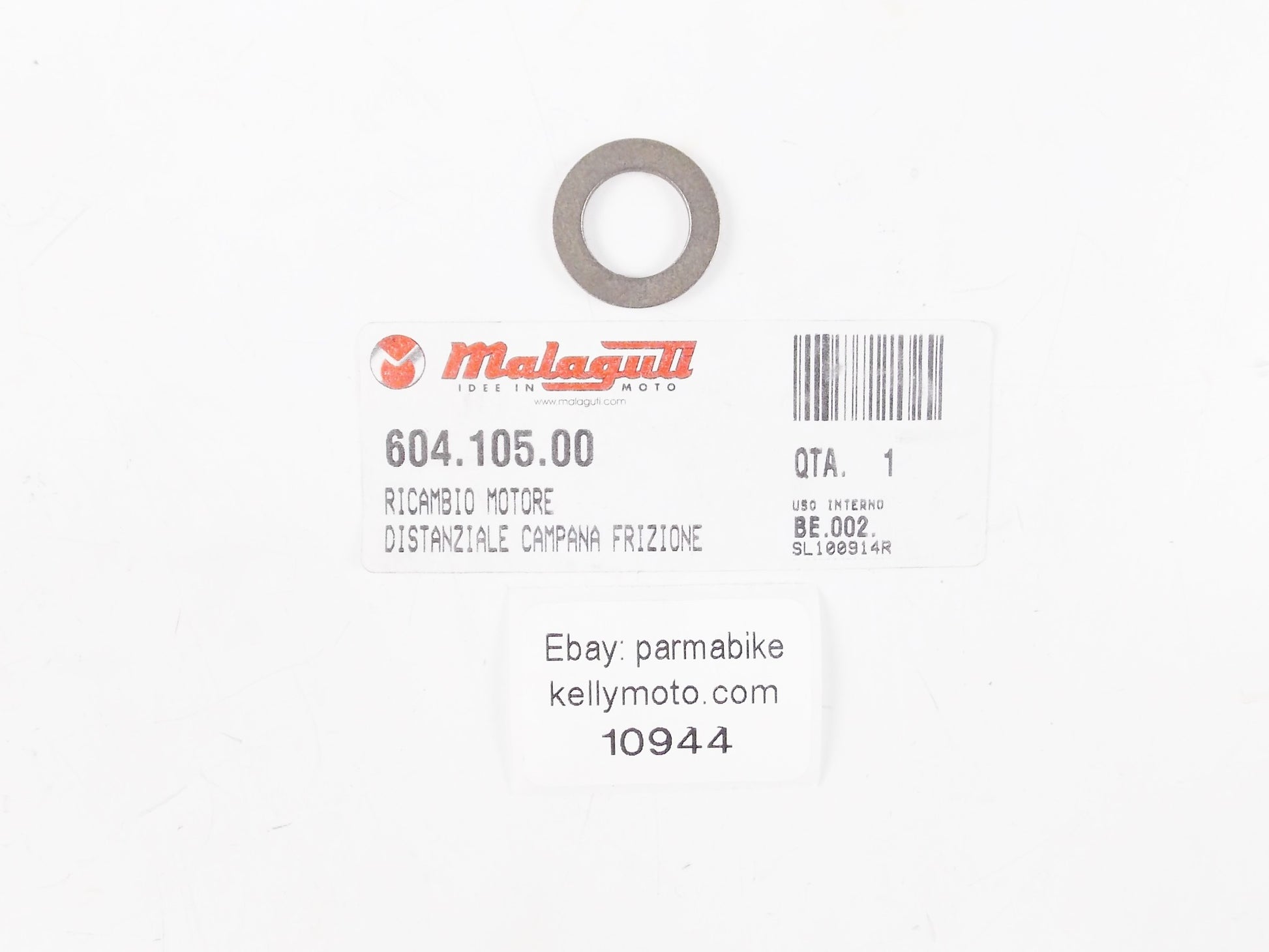 OEM MALAGUTI 2001-2009 GRIZZLY 10 GEARBOX SPACER 604.105.00 | 60410500 - MotoRaider
