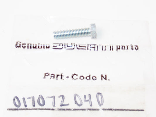 NOS OEM DUCATI 1986 350-400 F3 VINTAGE BOLT M6X25 017072040 - MotoRaider