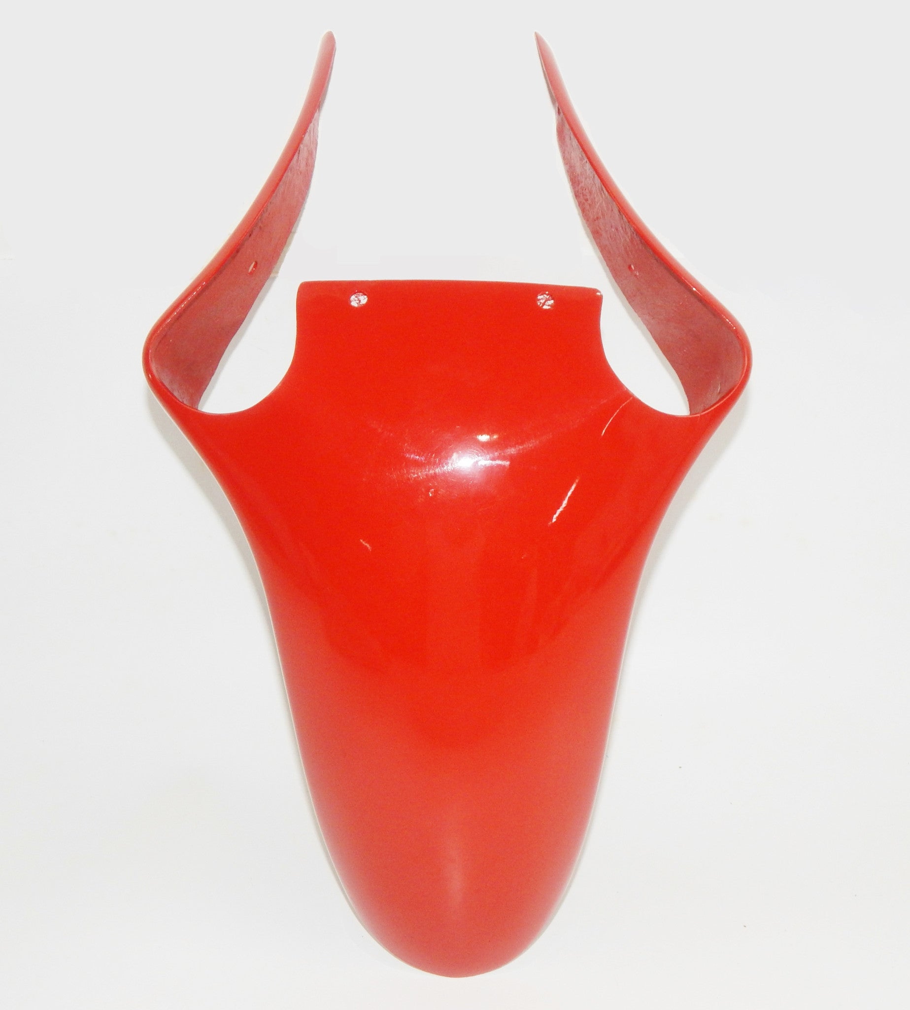 OEM DUCATI CAGIVA ALAZURRA 1985-87 FRONT RED MUDGUARD FIBERGLASS FENDER VINTAGE - MotoRaider