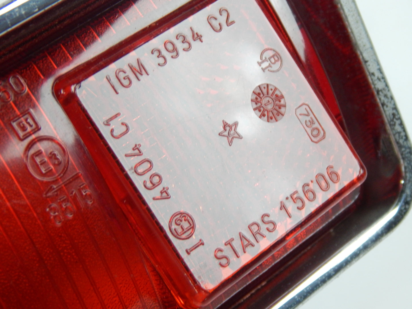 1970's AUTO BIANCHI A111 LEFT TAIL STOP BLINKER LIGHT STARS - MotoRaider