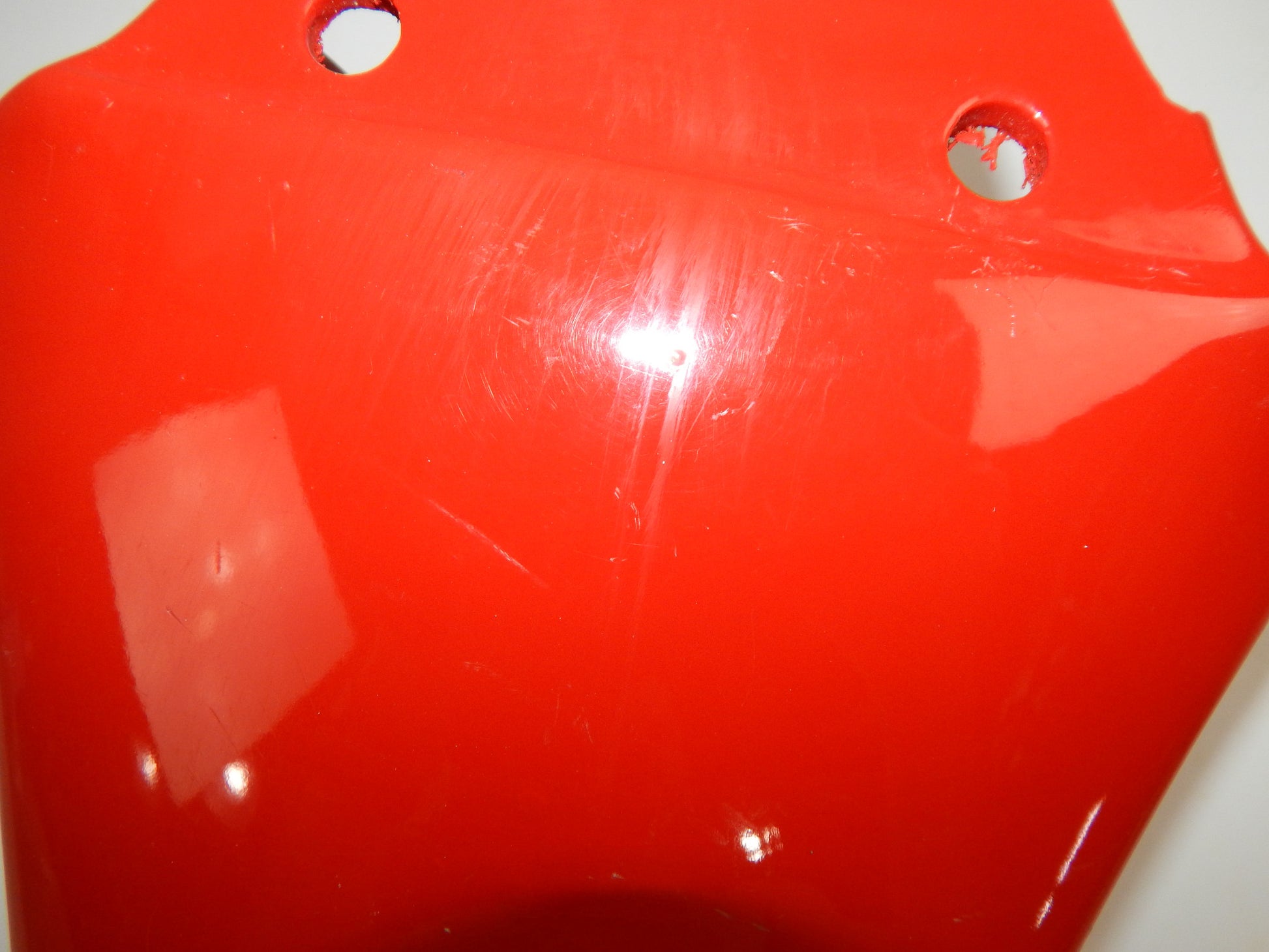 OEM DUCATI CAGIVA ALAZURRA 1985-87 FRONT RED MUDGUARD FIBERGLASS FENDER VINTAGE - MotoRaider