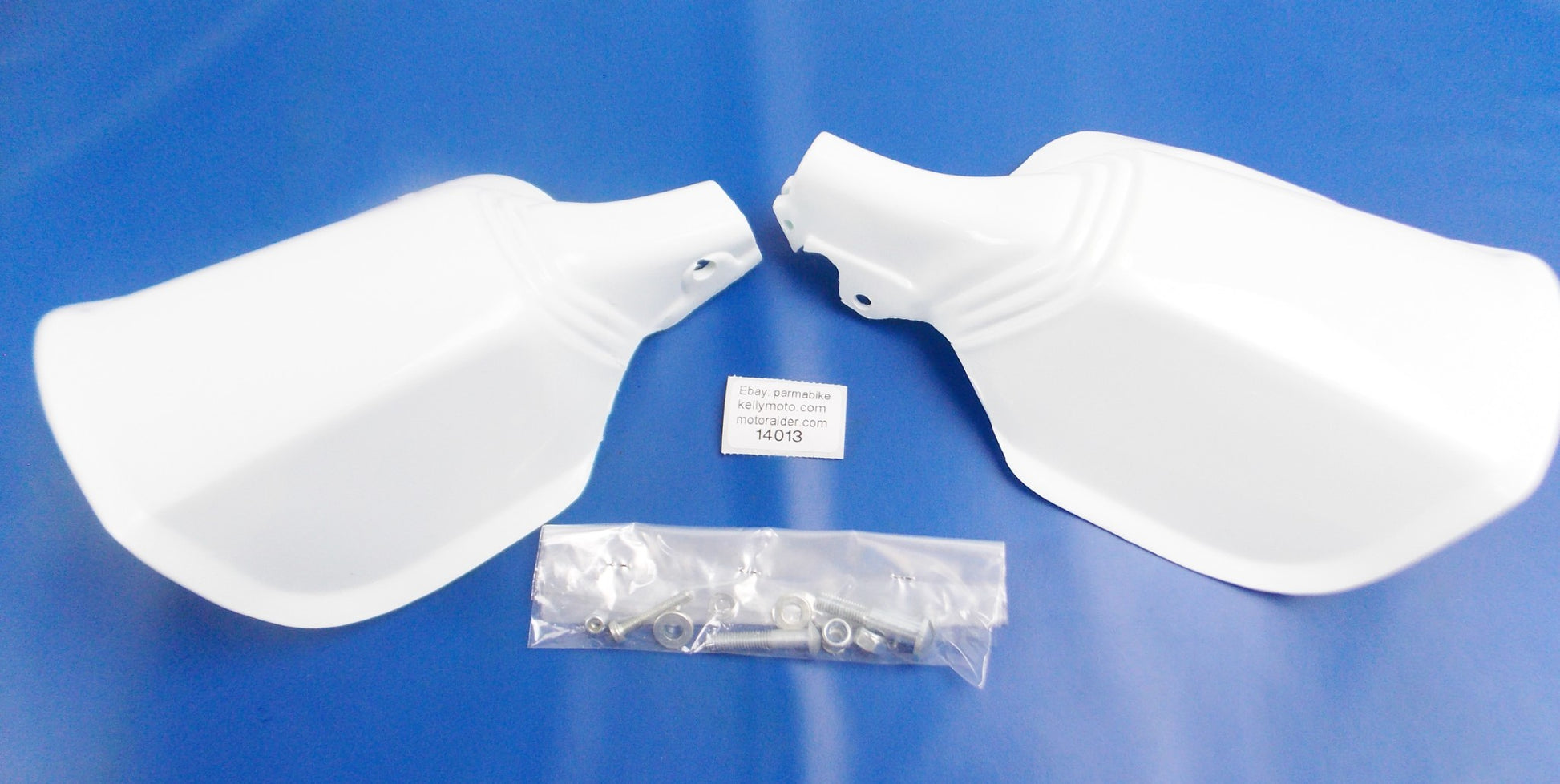 OEM LAVERDA OR 50 ATLAS RH LH HAND GUARD PROTECTOR WHITE 61958843 61 958 843 - MotoRaider