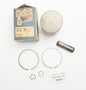 NOS ASSO WERKE PISTON + RINGS + PIN + CLIPS SET CPL. D.44.8 mm F.B. MONDIAL 75cc - MotoRaider