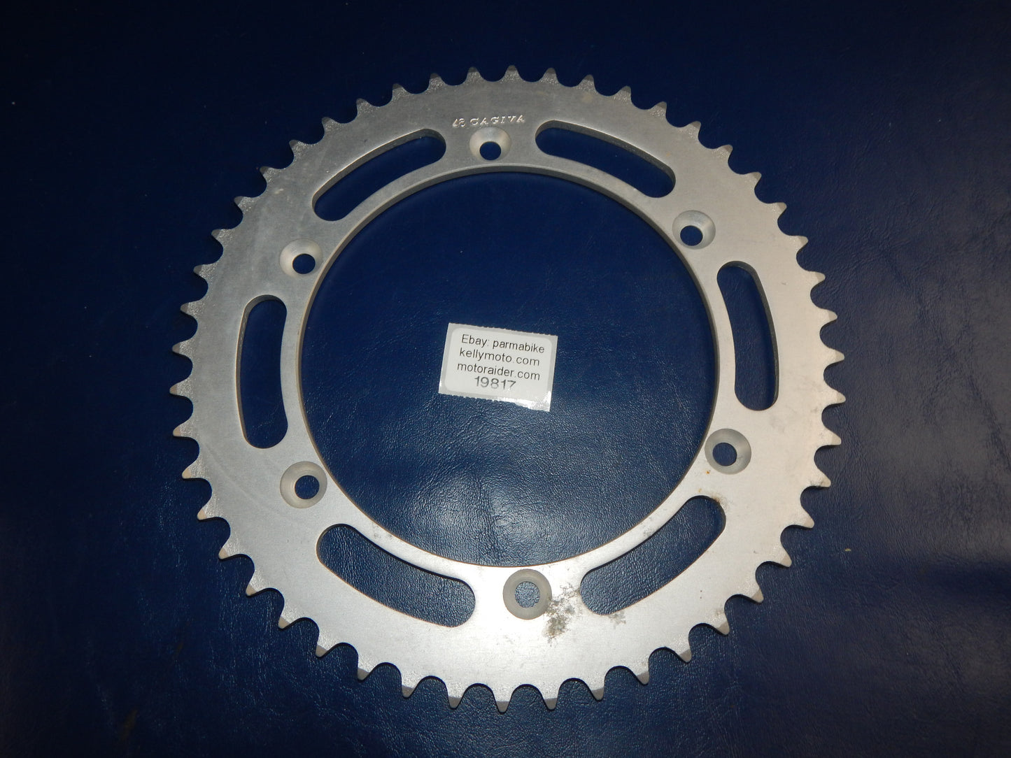 CAGIVA 48T REAR WHEEL SPROCKET ALUMINUM DUCATI MORINI HUSQVARNA VINTAGE - MotoRaider