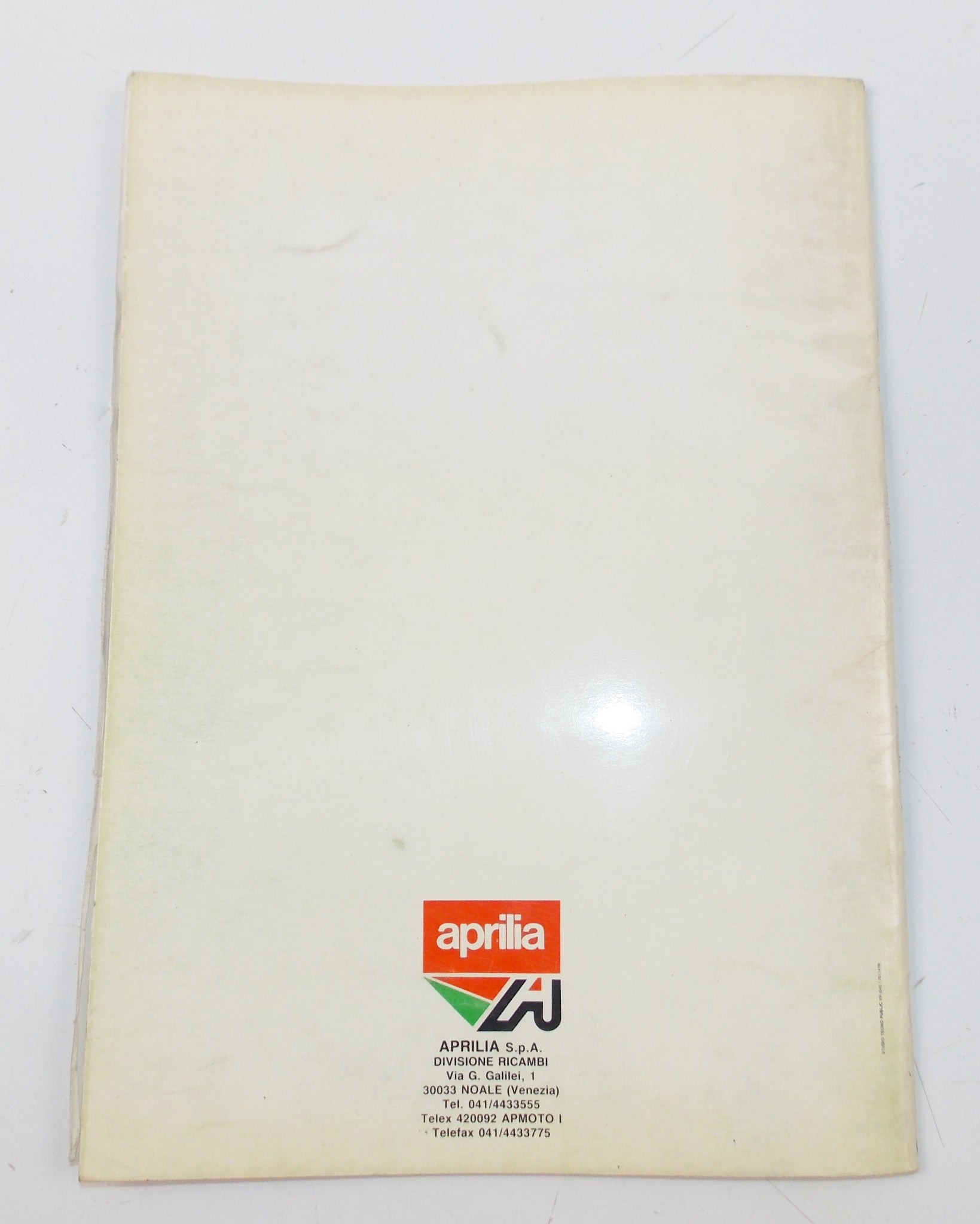1992 APRILIA PEGASO 650 FRAME CHASSIS MOTOR SPARE PARTS CATALOG MANUAL BOOK 259 - MotoRaider
