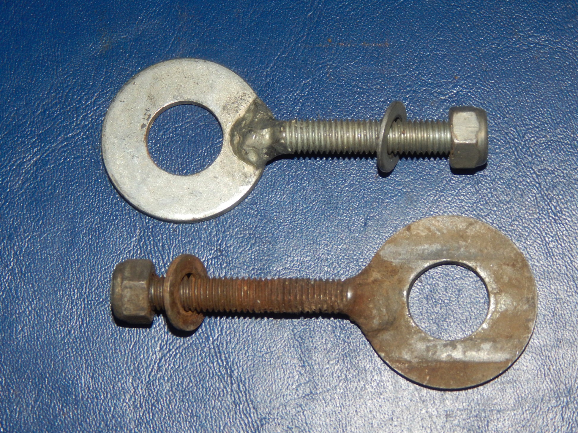 1pr OF REAR WHEEL AXLE CHAIN ADJUSTER VINTAGE MOTORCYCLE SACHS DKW - MotoRaider