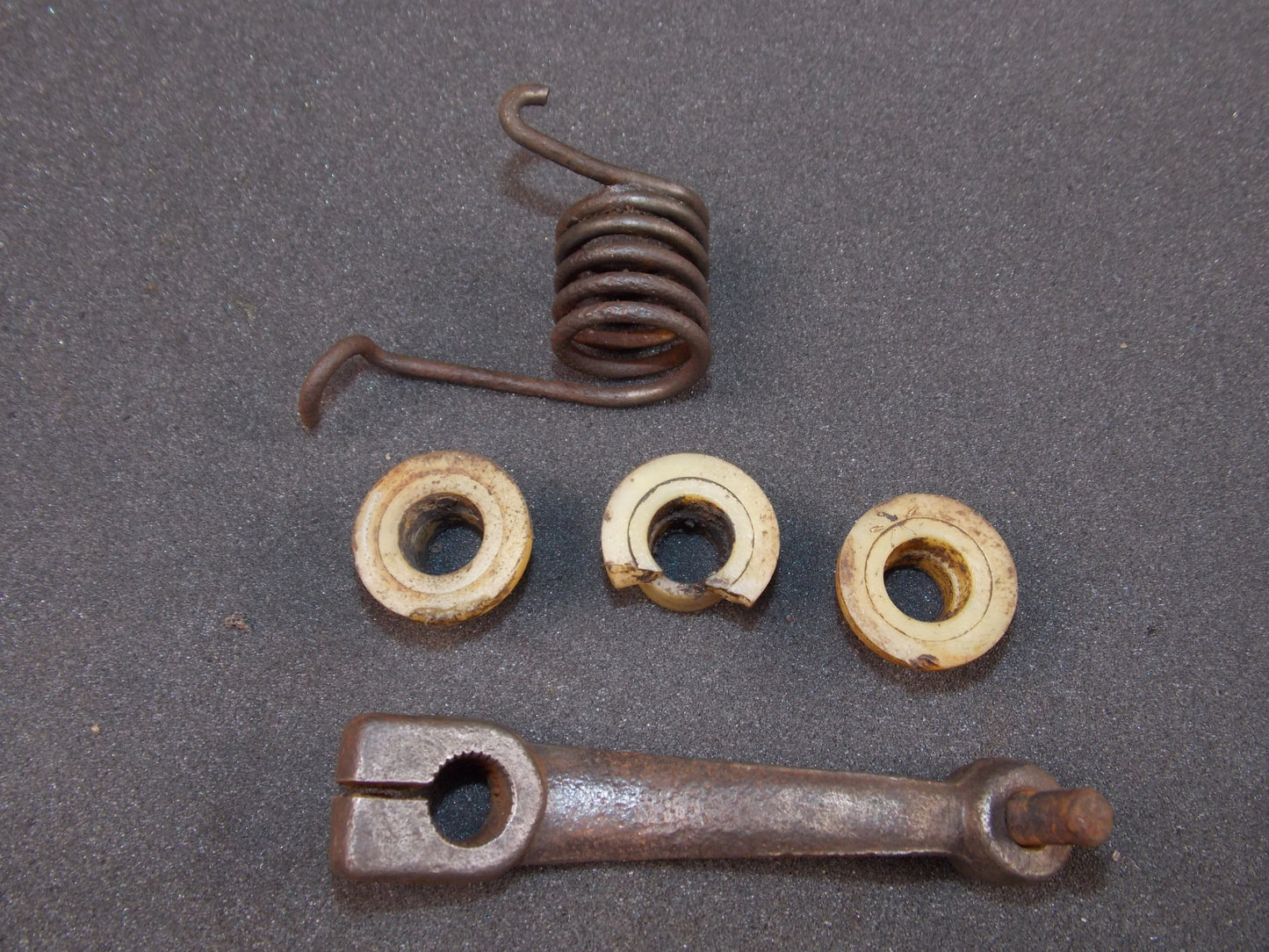 1973 KTM PENTON MC175 JACKPINER REAR WHEEL BRAKE PEDAL BUSHINGS SPRING ARM LEVER - MotoRaider