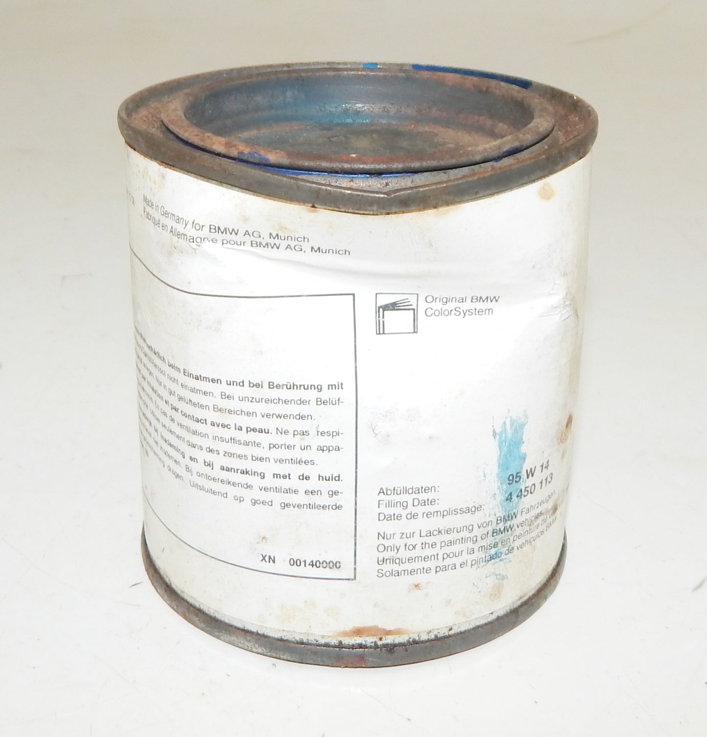 OEM BMW PAINT CAN 250ml PEARLCOLOR BASECOAT BMW 270 ROYALBLUE (königsblau) - MotoRaider