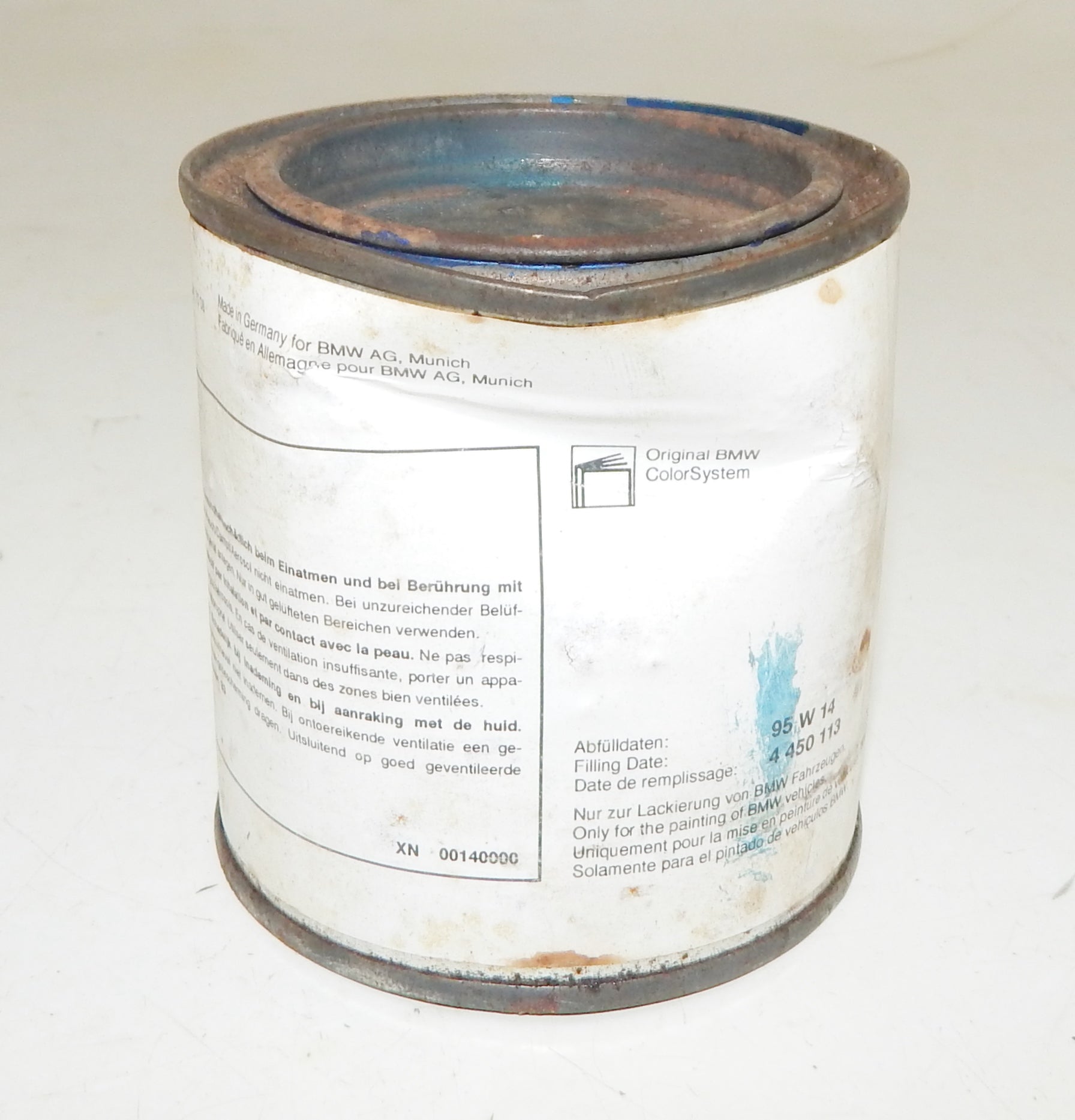 OEM BMW PAINT CAN 250ml PEARLCOLOR BASECOAT BMW 270 ROYALBLUE (königsblau) - MotoRaider