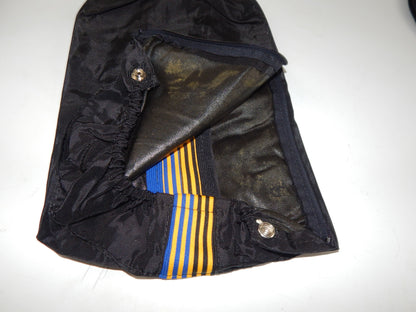 1 pr 1980's MOTOCROSS BOOT COVERS BLACK VINTAGE RACING SKIING L=15" ITALY - MotoRaider