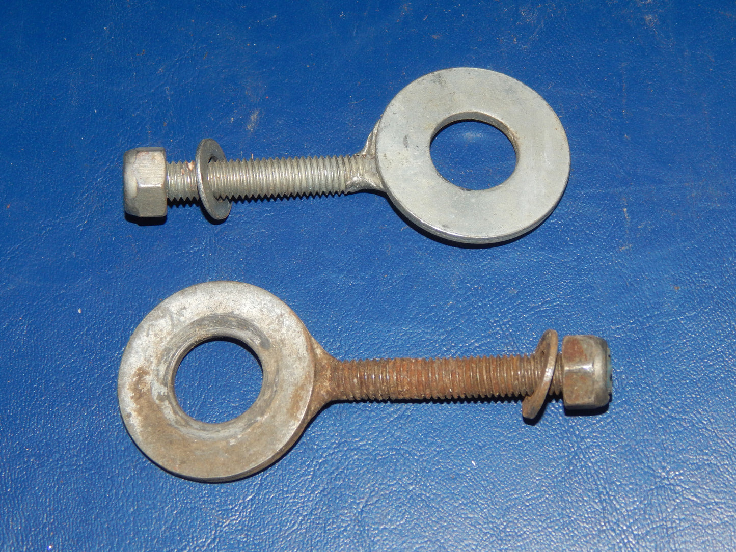 1pr OF REAR WHEEL AXLE CHAIN ADJUSTER VINTAGE MOTORCYCLE SACHS DKW - MotoRaider