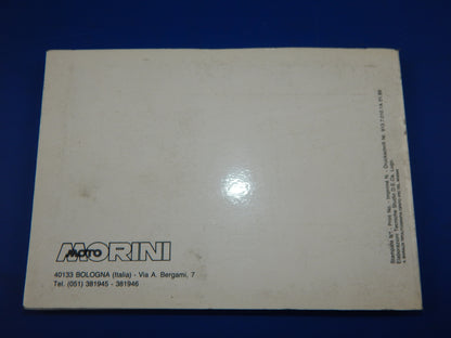 1989 MORINI 350 501 EXCALIBUR NEW YORK MANUAL MAINTENANCE BOOK+WIRING DIAGRAM - MotoRaider