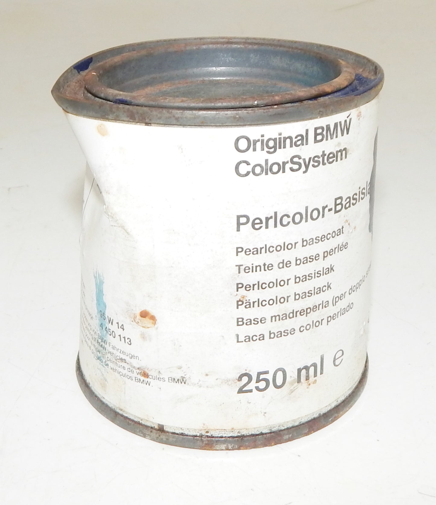 OEM BMW PAINT CAN 250ml PEARLCOLOR BASECOAT BMW 270 ROYALBLUE (königsblau) - MotoRaider