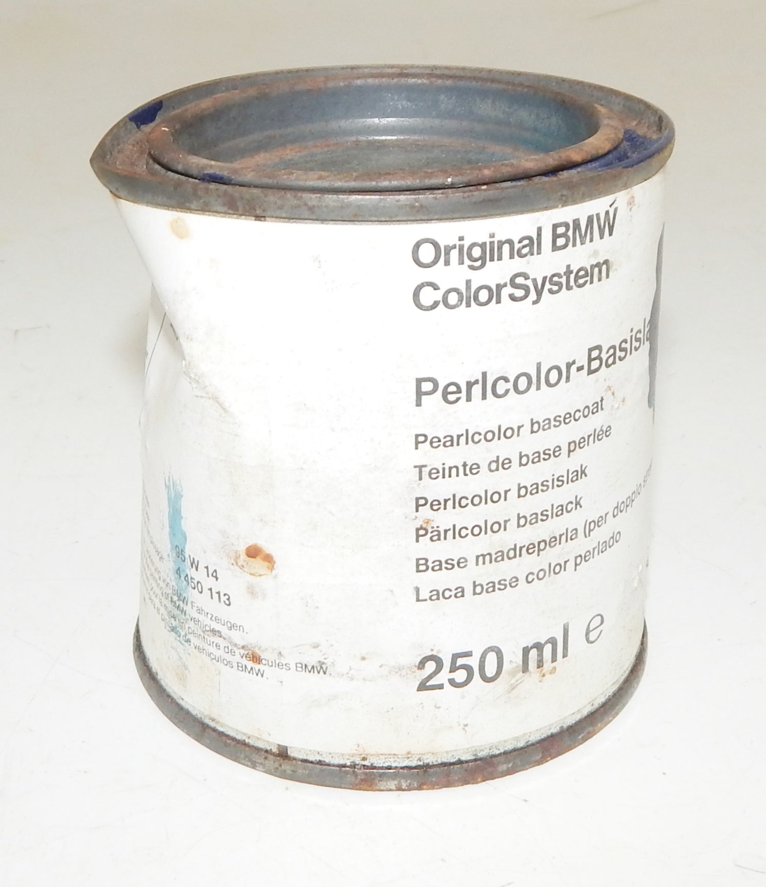 OEM BMW PAINT CAN 250ml PEARLCOLOR BASECOAT BMW 270 ROYALBLUE (königsblau) - MotoRaider