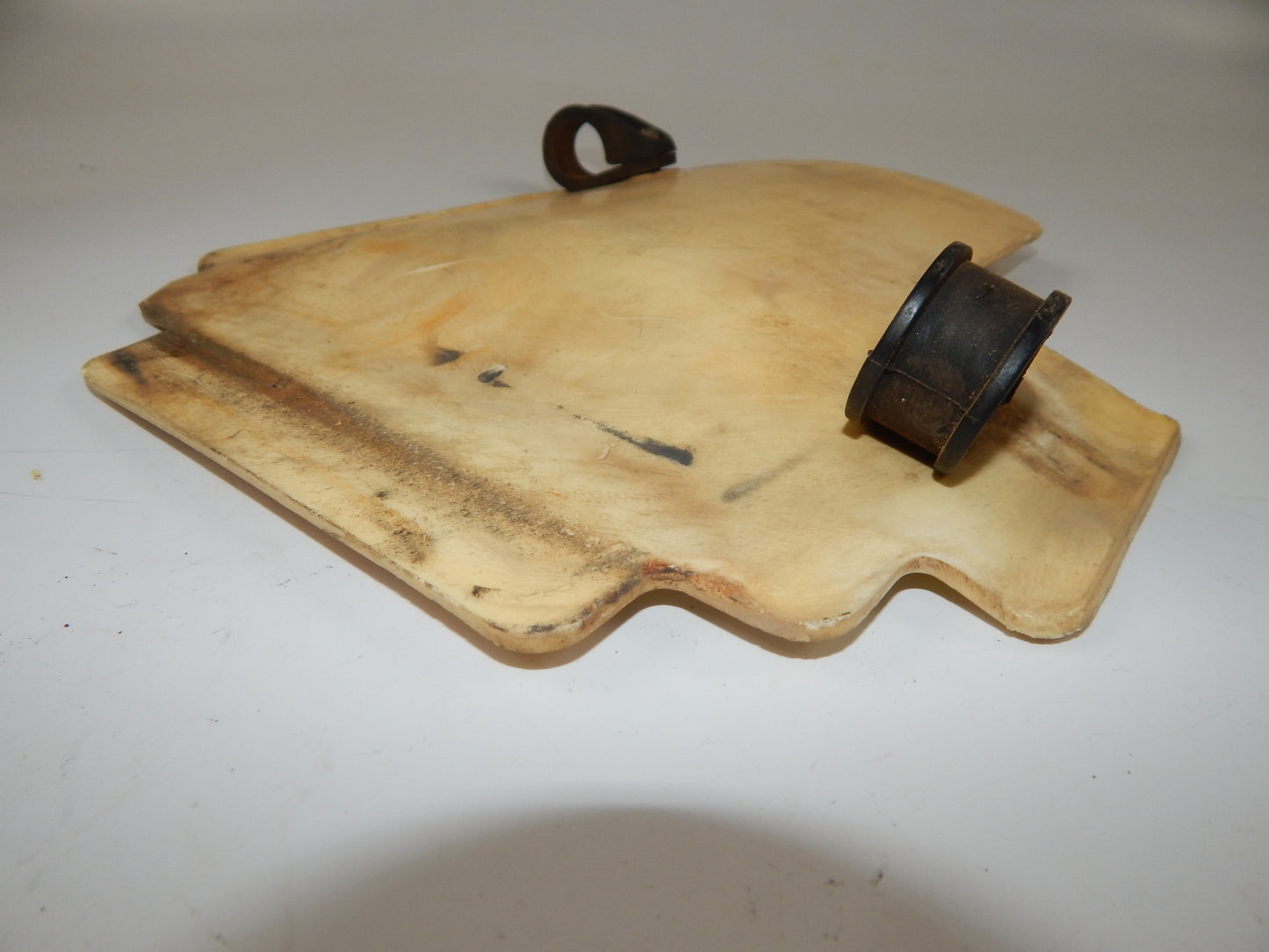 VINTAGE HUSQVARNA 1977 CR GP WR AE REAR WHEEL INNER MUD GUARD FENDER COVER+CLAMP - MotoRaider