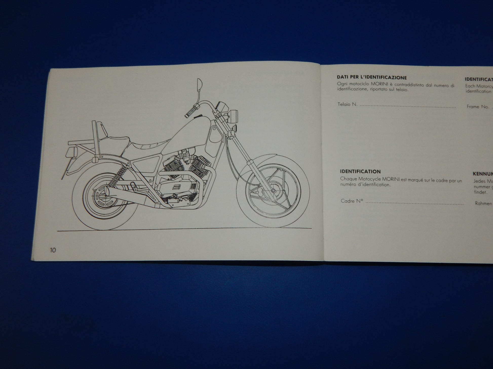 1989 MORINI 350 501 EXCALIBUR NEW YORK MANUAL MAINTENANCE BOOK+WIRING DIAGRAM - MotoRaider