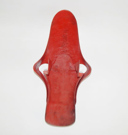 OEM DUCATI CAGIVA ALAZURRA 1985-87 FRONT RED MUDGUARD FIBERGLASS FENDER VINTAGE - MotoRaider