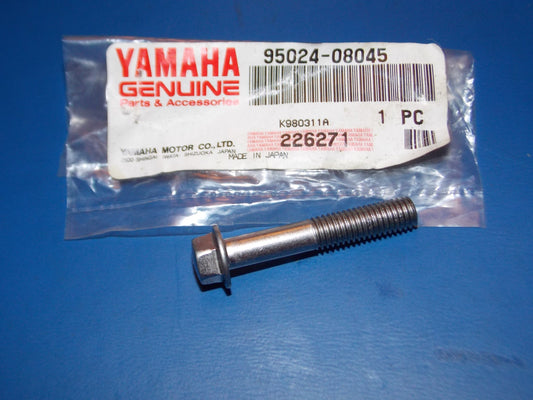 NOS YAMAHA 1995-2006 XV1100/750 XZ250/450 FLANGE BOLT  95024-08045 - MotoRaider