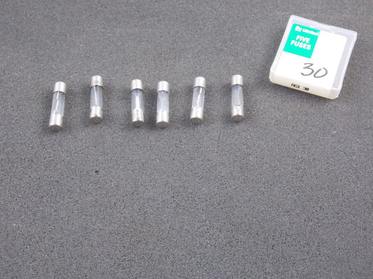 LITTELFUSE CARTRIDGE FUSE 30 Amp PKG of 6 AGX30 - MotoRaider
