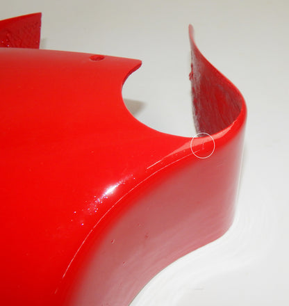 OEM DUCATI CAGIVA FRONT RED MUDGUARD FIBERGLASS FENDER 037767200 | 037767250 - MotoRaider