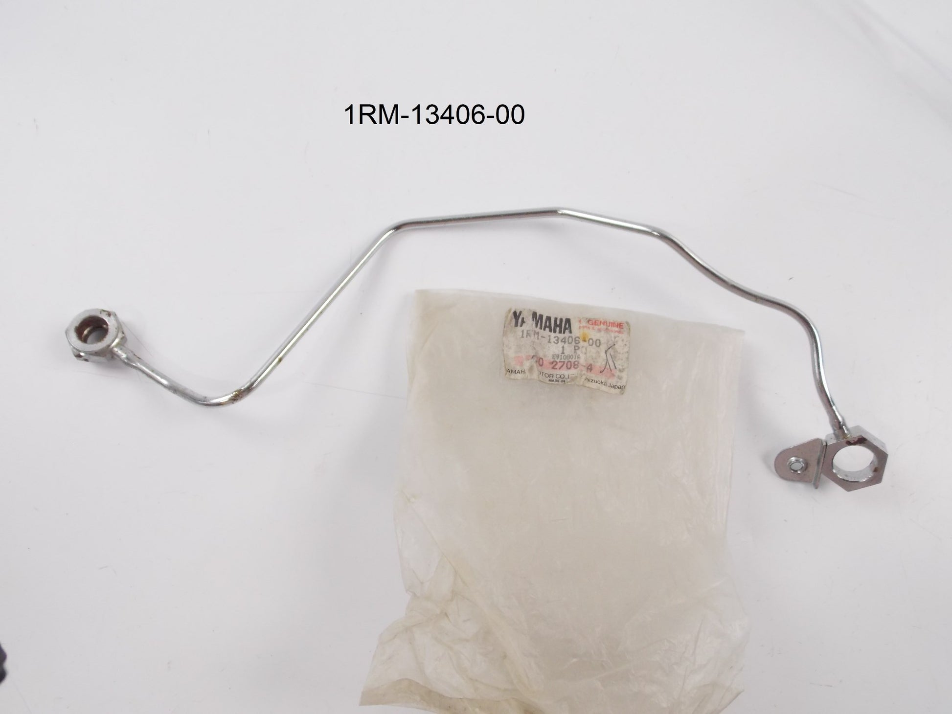 NOS 1986-1999 YAMAHA OIL PIPE COMP 2 XV750/1100  1RM-13406-00 - MotoRaider