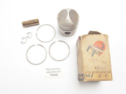 NOS DINAMIN PISTON + PIN + RINGS + CIRCLIPS SET CPL. D. 46 mm MV AGUSTA MOTOR - MotoRaider