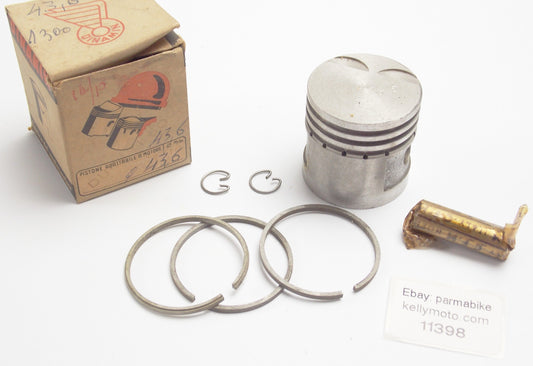 NOS DINAMIN PISTON+RINGS+PIN+CLIPS SET CPL D=43.6 mm DUCATI 60cc CUCCIOLO SPORT - MotoRaider