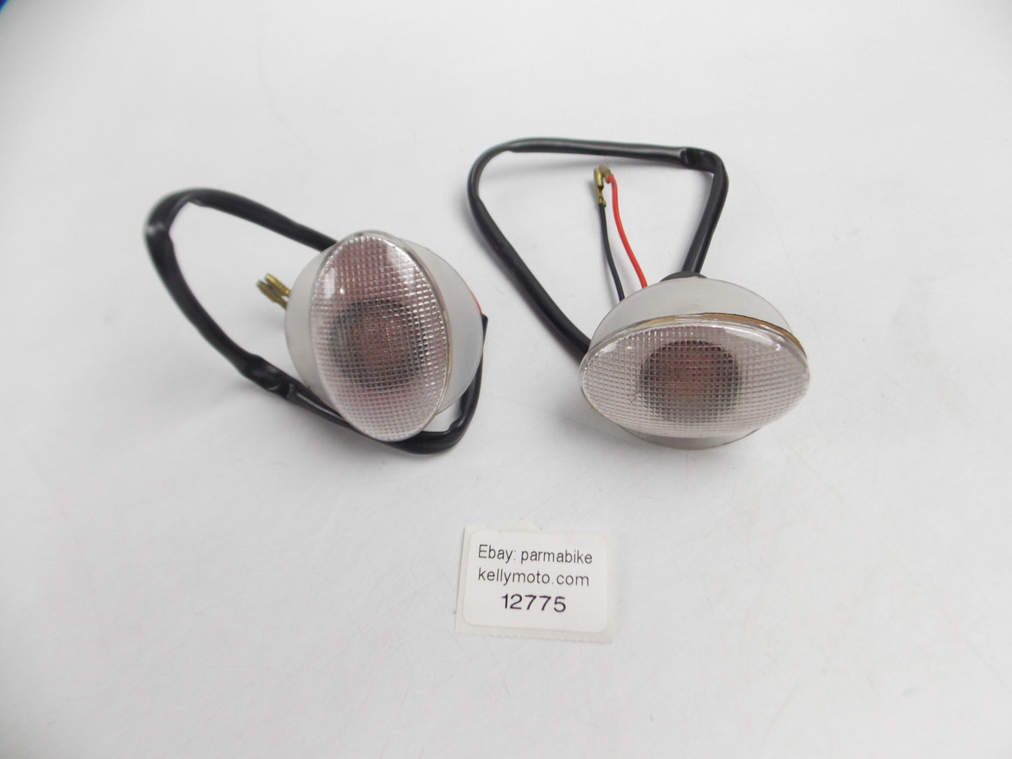 FAIRING MOUNTED OVAL TURN SIGNAL BLINKER FLASHER L=2.5" MOTORCYCLE SCOOTER MOPED - MotoRaider