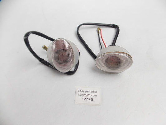 FAIRING MOUNTED OVAL TURN SIGNAL BLINKER FLASHER L=2.5" MOTORCYCLE SCOOTER MOPED - MotoRaider