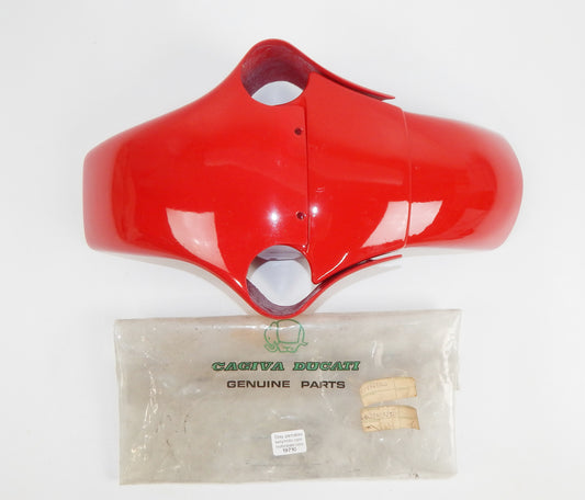 OEM DUCATI CAGIVA FRONT RED MUDGUARD FIBERGLASS FENDER 037767200 | 037767250 - MotoRaider