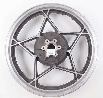 NOS OEM 1978 SUZUKI GS REAR WHEEL RIM J 18X2.15 DOT BLACK/SILVER - MotoRaider
