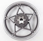 NOS OEM 1978 SUZUKI GS REAR WHEEL RIM J 18X2.15 DOT BLACK/SILVER - MotoRaider