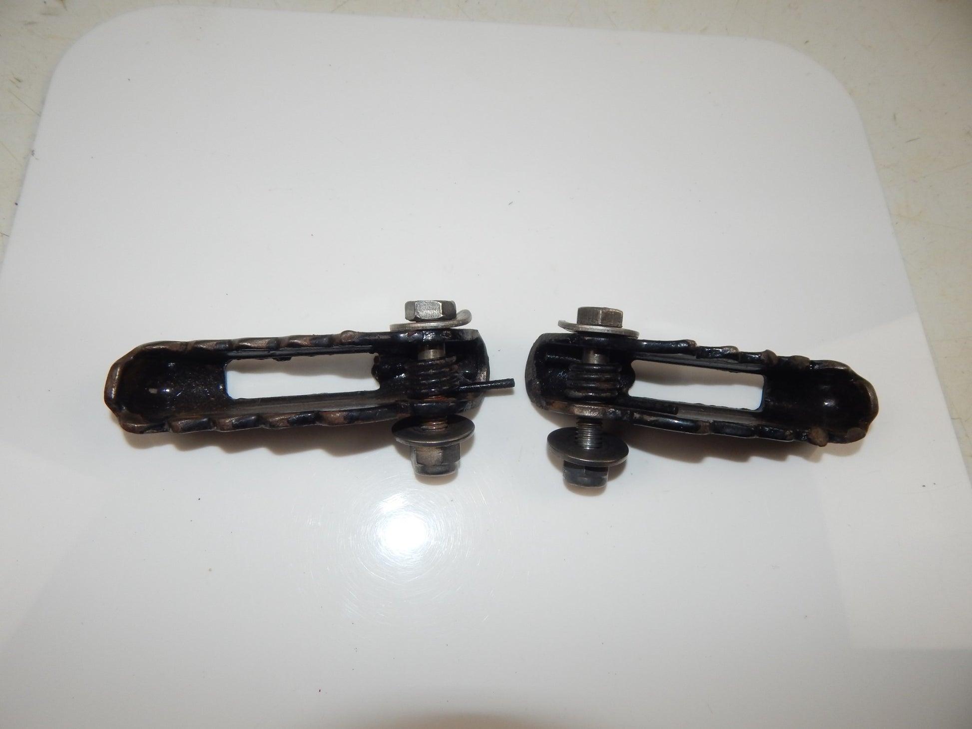 1970's FANTIC TRAIL 125 FRAME CHASSIS FOOT STAND RH LH PEG STAY VINTAGE ITALY - MotoRaider