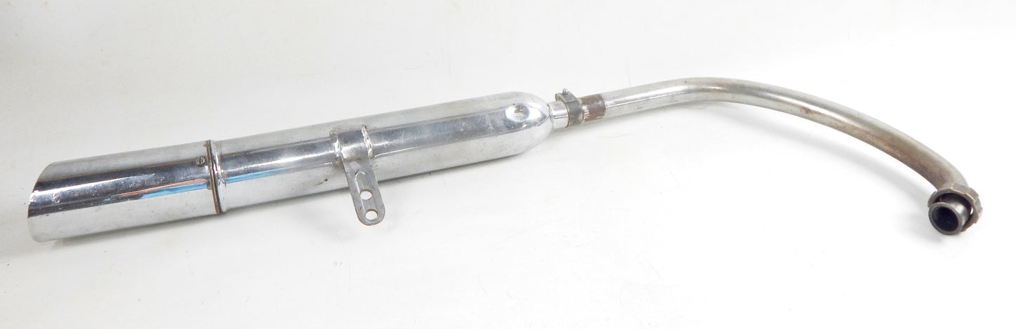 1970 GILERA 125 GIUBILEO HEADER+EXHAUST PIPE MUFFLER SILENTIUM DGM 0378 VINTAGE - MotoRaider