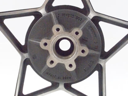 NOS OEM 1978 SUZUKI GS REAR WHEEL RIM J 18X2.15 DOT BLACK/SILVER - MotoRaider