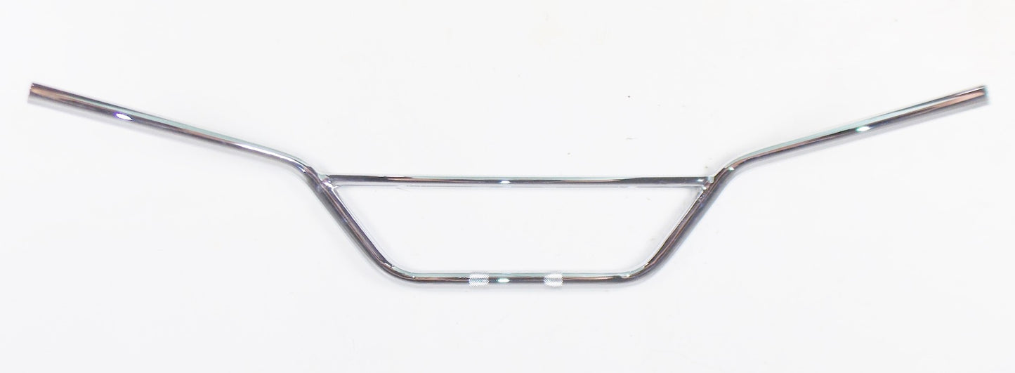 VINTAGE 7/8" 22mm CHROME HANDELBAR W=33" PB=4" R=5" TOMMASELLI STYL CROSS ENDURO - MotoRaider