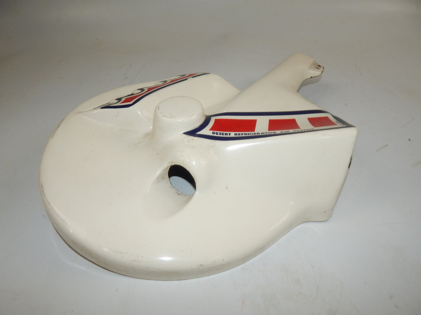 1980's MOTORCYCLE FRONT WHEEL LH ROTOR FIBERGLASS PROTECTOR COVER COSMOTO ITALY - MotoRaider