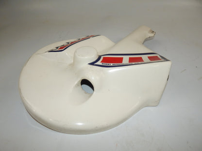 1980's MOTORCYCLE FRONT WHEEL LH ROTOR FIBERGLASS PROTECTOR COVER COSMOTO ITALY - MotoRaider