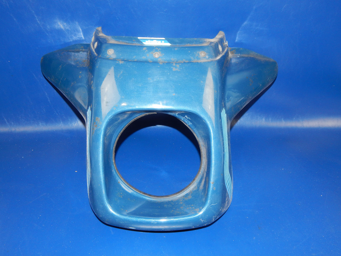 1980's MOTORCYCLE WINDLINE UPPER FAIRING COWLING BLUE CAGIVA SUZUKI - MotoRaider
