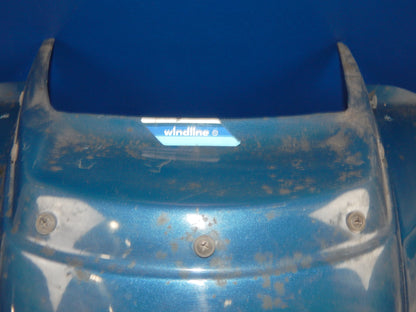 1980's MOTORCYCLE WINDLINE UPPER FAIRING COWLING BLUE CAGIVA SUZUKI - MotoRaider