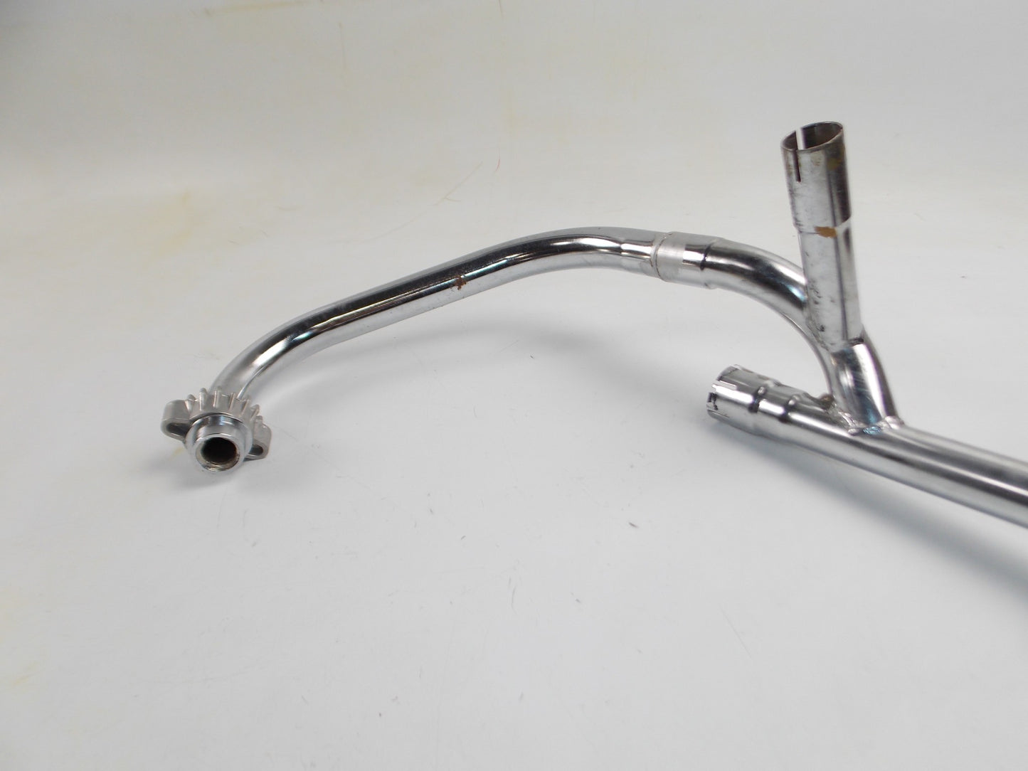 OEM SUZUKI EXHAUST MUFFLER PIPE CHROME PART # 14302-33212 - MotoRaider