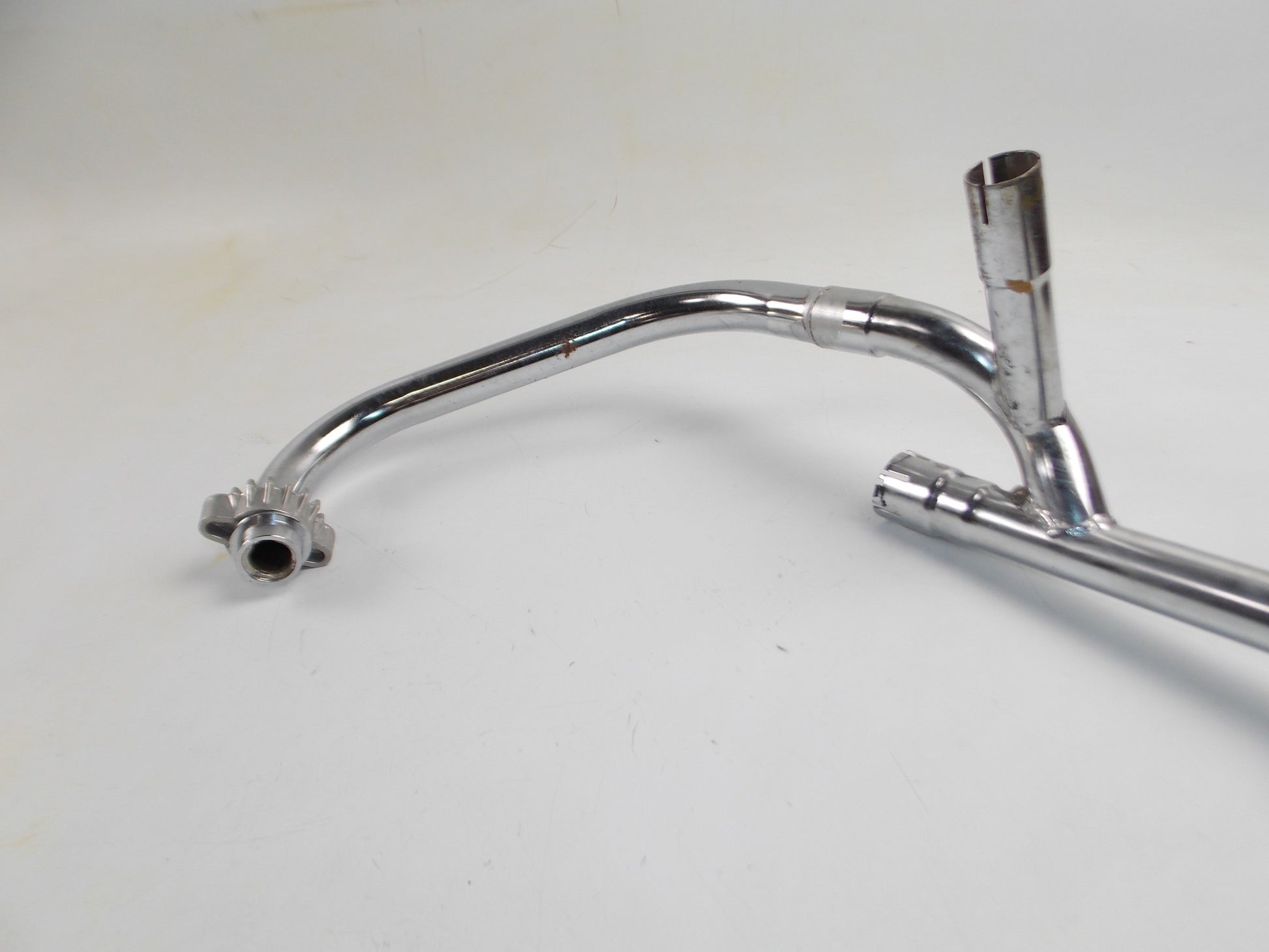 OEM SUZUKI EXHAUST MUFFLER PIPE CHROME PART # 14302-33212 - MotoRaider