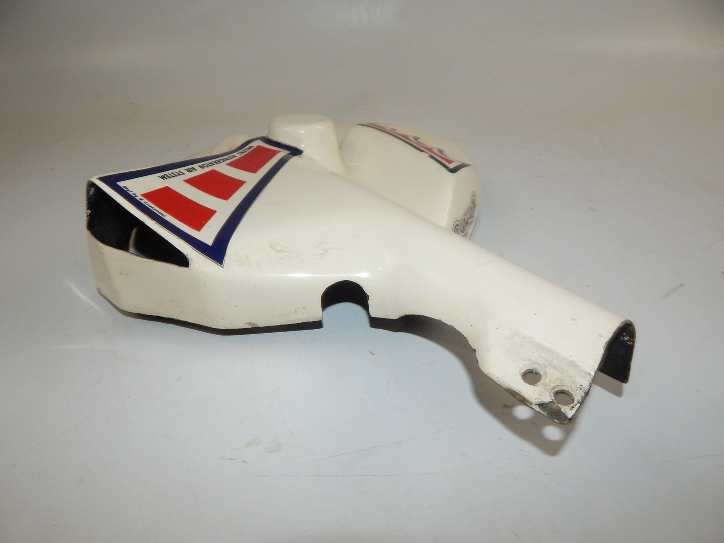 1980's MOTORCYCLE FRONT WHEEL LH ROTOR FIBERGLASS PROTECTOR COVER COSMOTO ITALY - MotoRaider