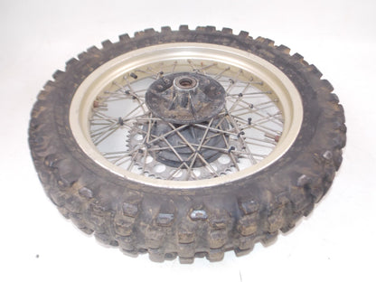 1980's HUSQVARNA REAR HUB WHEEL SPROCKET TIRE NORDISC GOLD 2.50 x 18" 151682701 - MotoRaider
