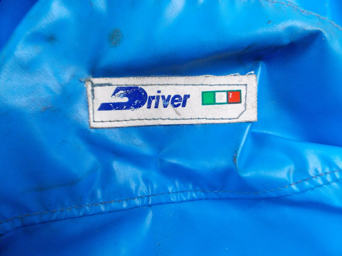 1980's DRIVER ITALY MOTORCYCLE RAIN SUITE BLUE SKY LARGE L=65" W=21" YAMAHA BMW - MotoRaider